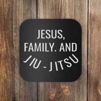 Jesus Family And Jiu Jitsu Brazilian Jiu Jitsu Coaster thumb 0