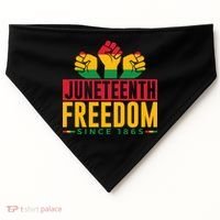 Juneteenth Freedom Art USA-Made Doggie Bandana thumb 0