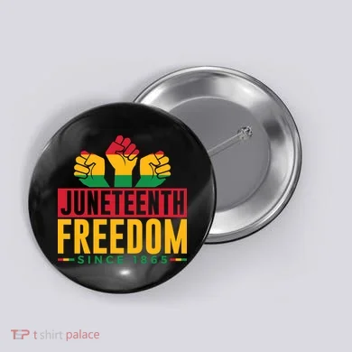 Juneteenth Freedom Art Button