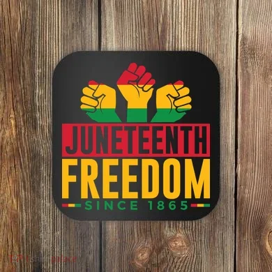 Juneteenth Freedom Art Coaster