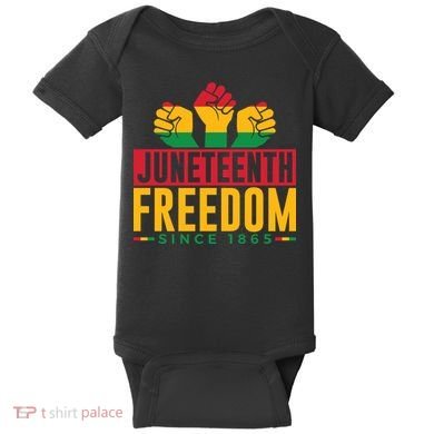 Juneteenth Freedom Art Baby Bodysuit