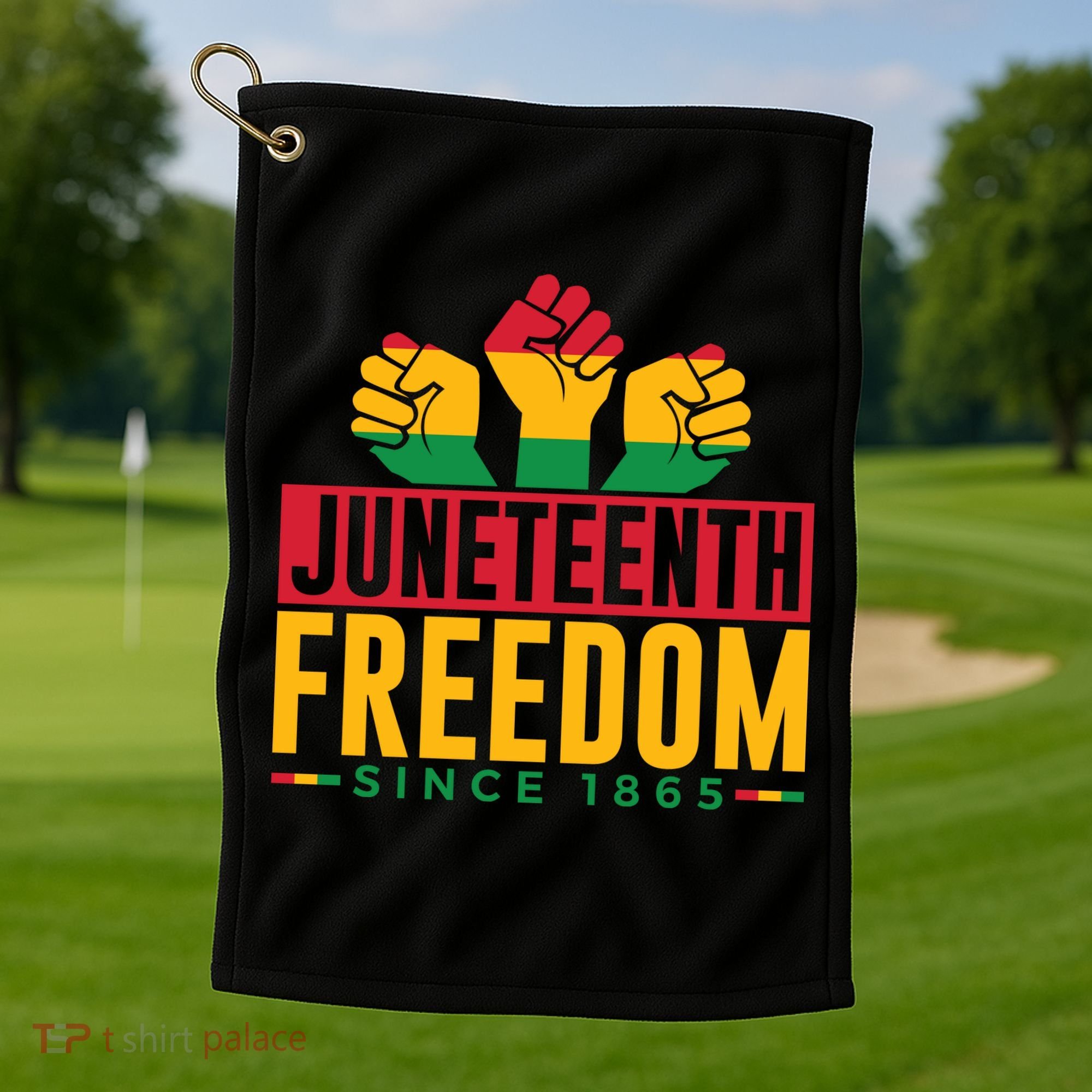 Juneteenth Freedom Art Golf Towel