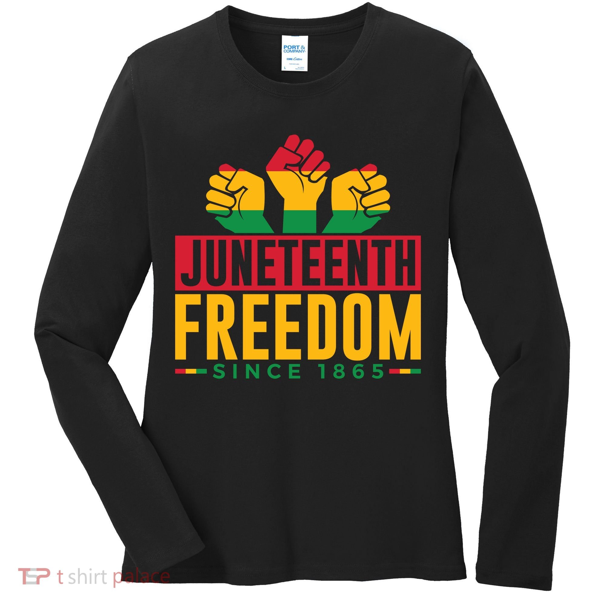 Juneteenth Freedom Art Women's Long Sleeve Shirt