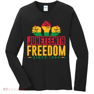 Juneteenth Freedom Art Women's Long Sleeve Shirt