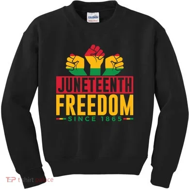 Juneteenth Freedom Art Kids Sweatshirt