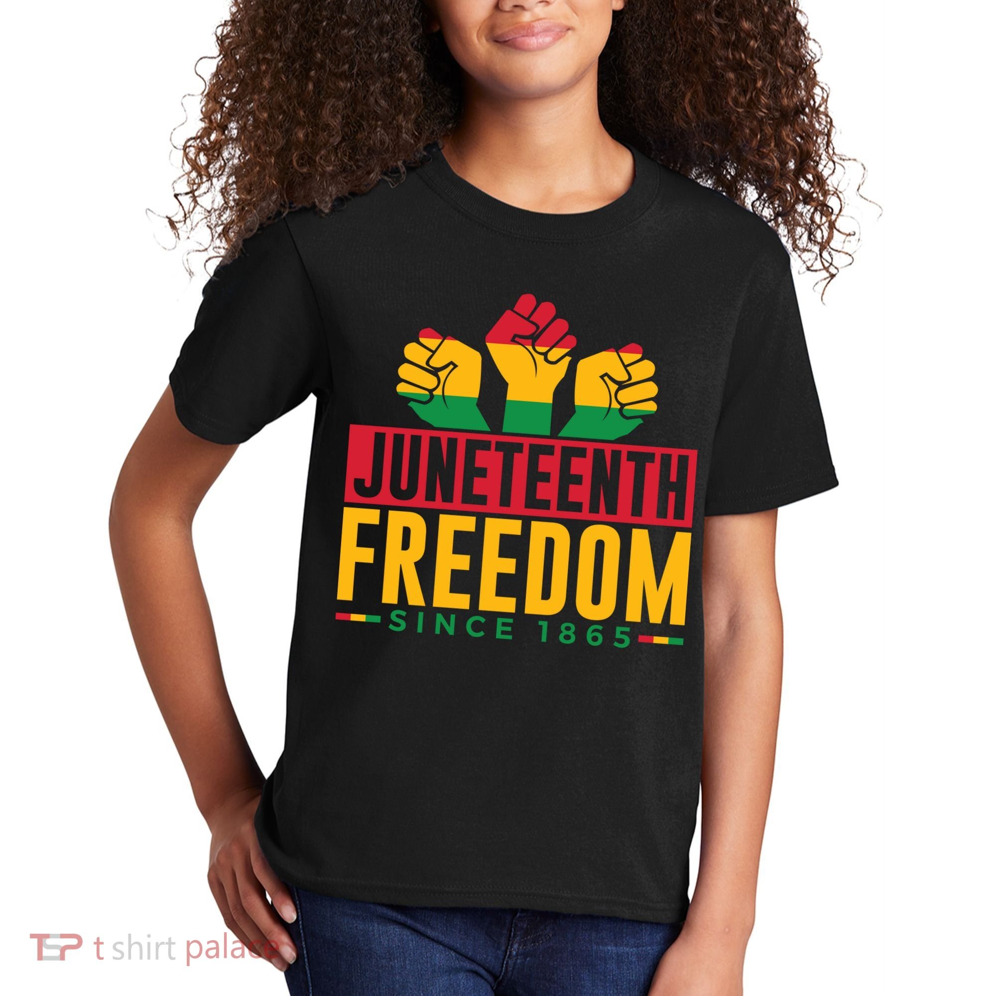 Juneteenth Freedom Art Kids T-Shirt