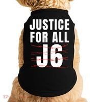 Justice For All J6, First Amendment, J6, Freedom Doggie Tank thumb 0