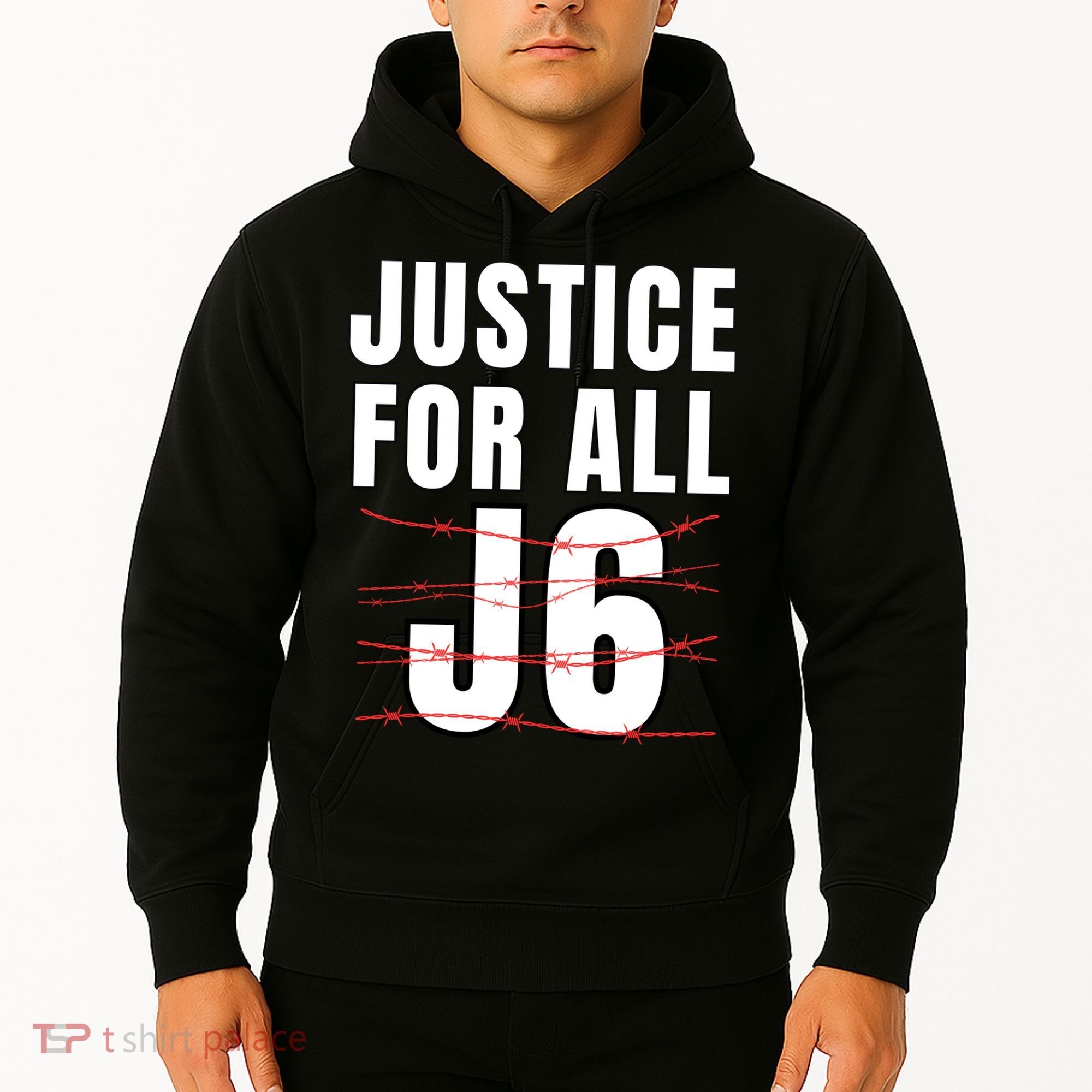 Justice For All J6, First Amendment, J6, Freedom Hoodie