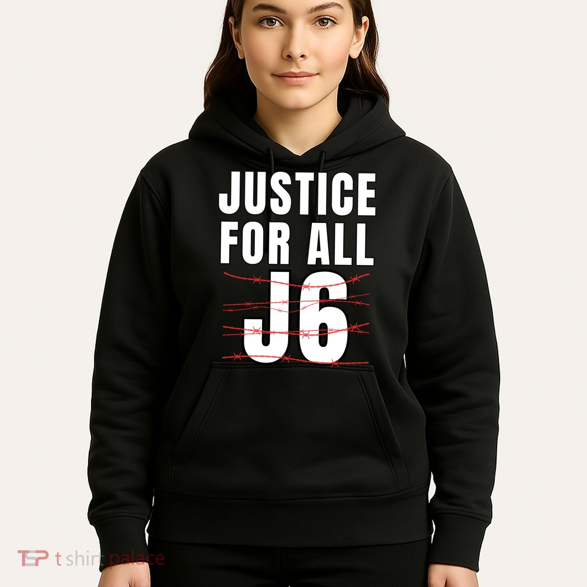 Justice For All J6, First Amendment, J6, Freedom Hoodie
