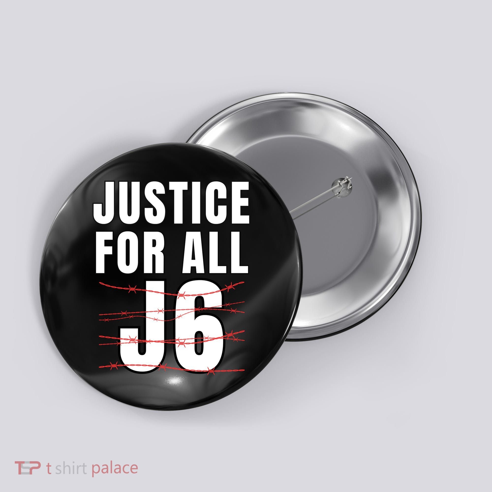 Justice For All J6, First Amendment, J6, Freedom Button