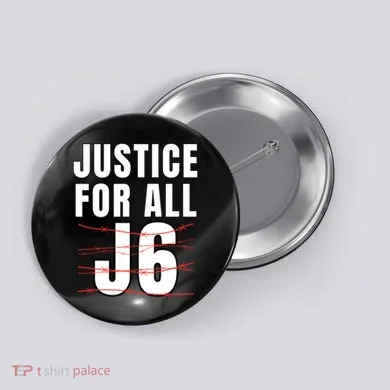 Justice For All J6, First Amendment, J6, Freedom Button