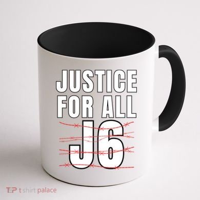 Justice For All J6, First Amendment, J6, Freedom Coffee Mug back