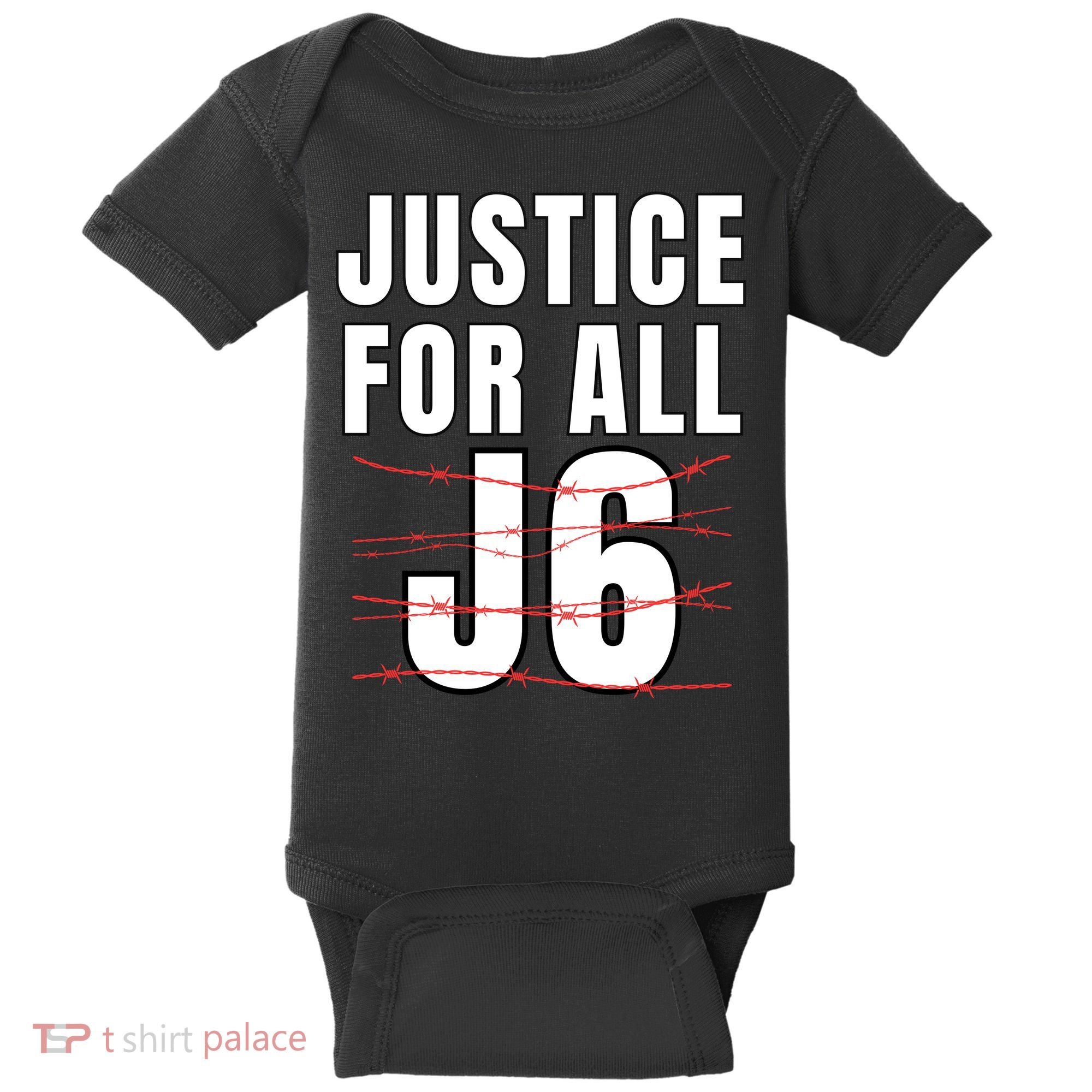 Justice For All J6, First Amendment, J6, Freedom Baby Bodysuit