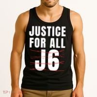 Justice For All J6, First Amendment, J6, Freedom Tank Top thumb 3