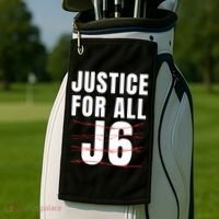 Justice For All J6, First Amendment, J6, Freedom Golf Towel thumb 2