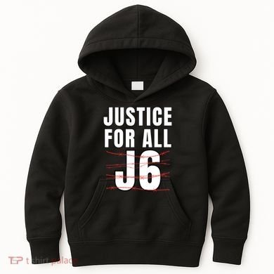 Justice For All J6, First Amendment, J6, Freedom Kids Hoodie