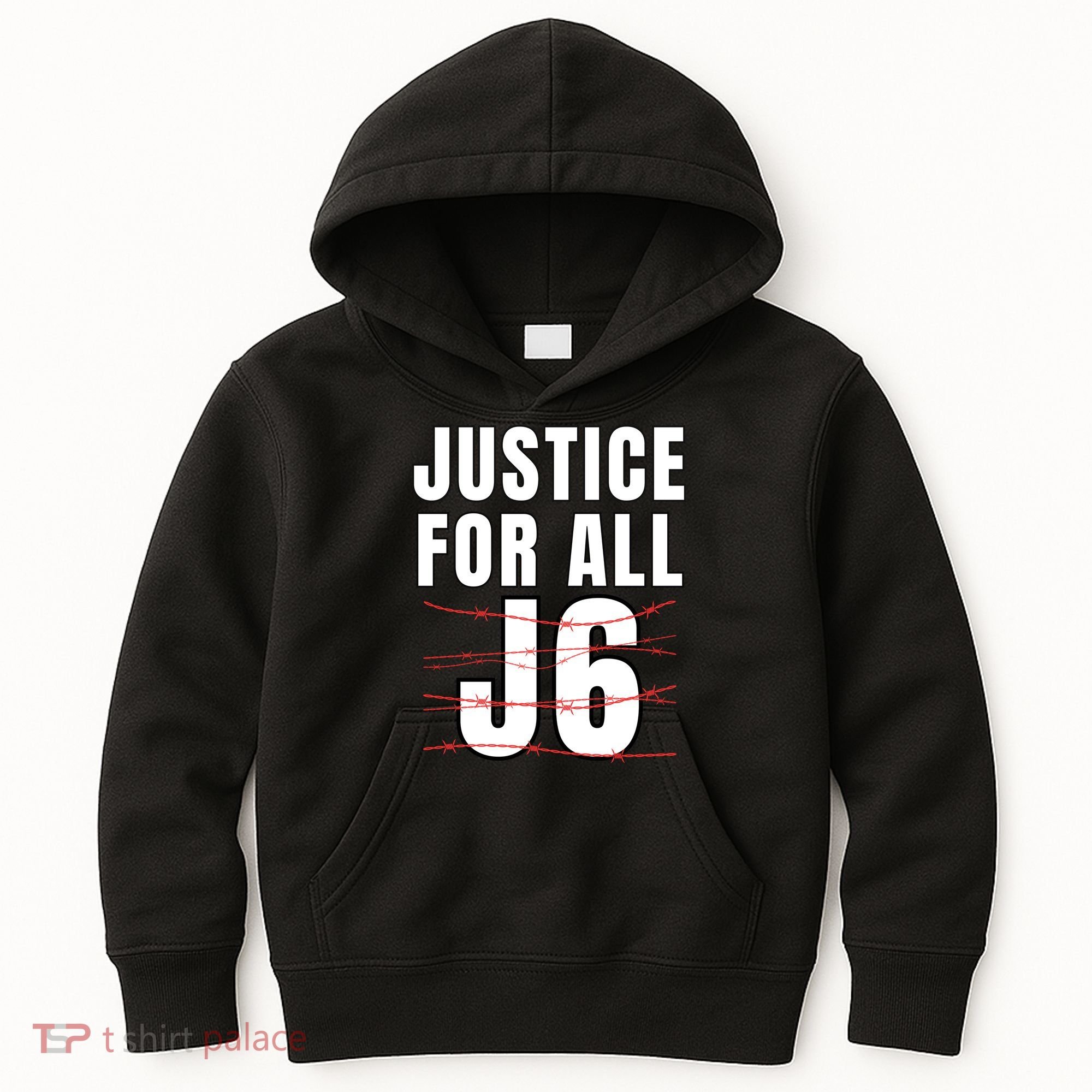 Justice For All J6, First Amendment, J6, Freedom Kids Hoodie