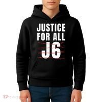 Justice For All J6, First Amendment, J6, Freedom Kids Hoodie thumb 4