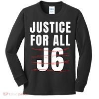 Justice For All J6, First Amendment, J6, Freedom Kids Long Sleeve Shirt thumb 0