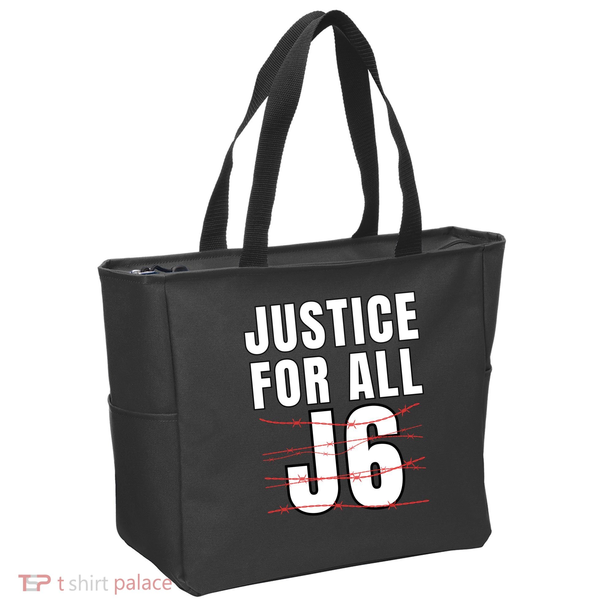Justice For All J6, First Amendment, J6, Freedom Tote Bag