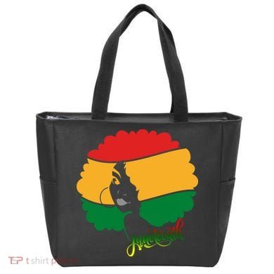 Juneteenth Female Afro African American Tote Bag