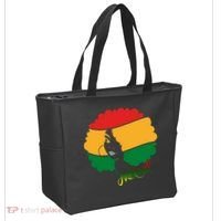 Juneteenth Female Afro African American Tote Bag thumb 2