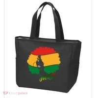 Juneteenth Female Afro African American Tote Bag thumb 3