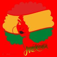 Juneteenth Female Afro African American Santa Hat thumb 1