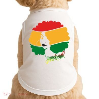 Juneteenth Female Afro African American Doggie Tank
