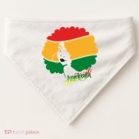 Juneteenth Female Afro African American USA-Made Doggie Bandana thumb 0