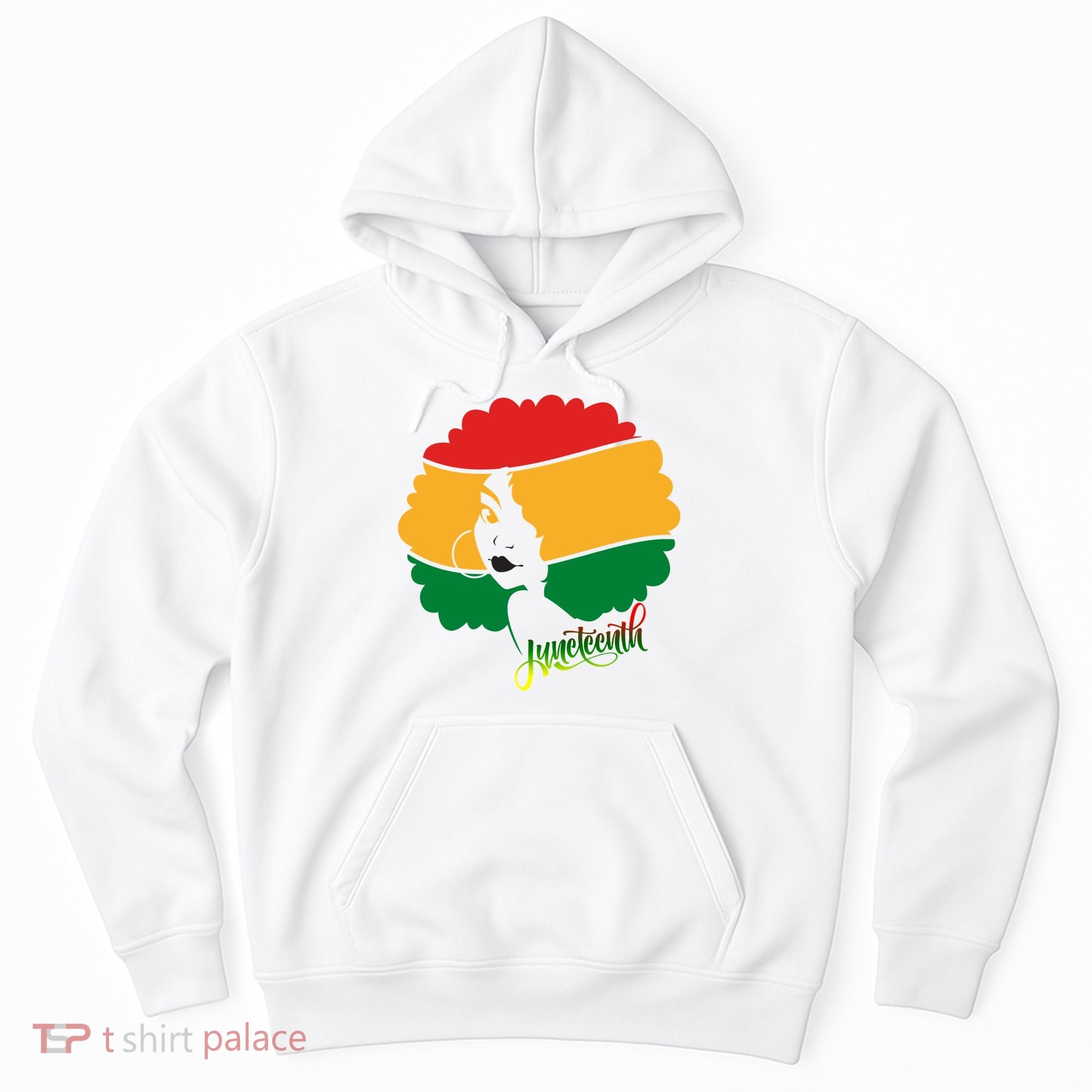Juneteenth Female Afro African American Hoodie