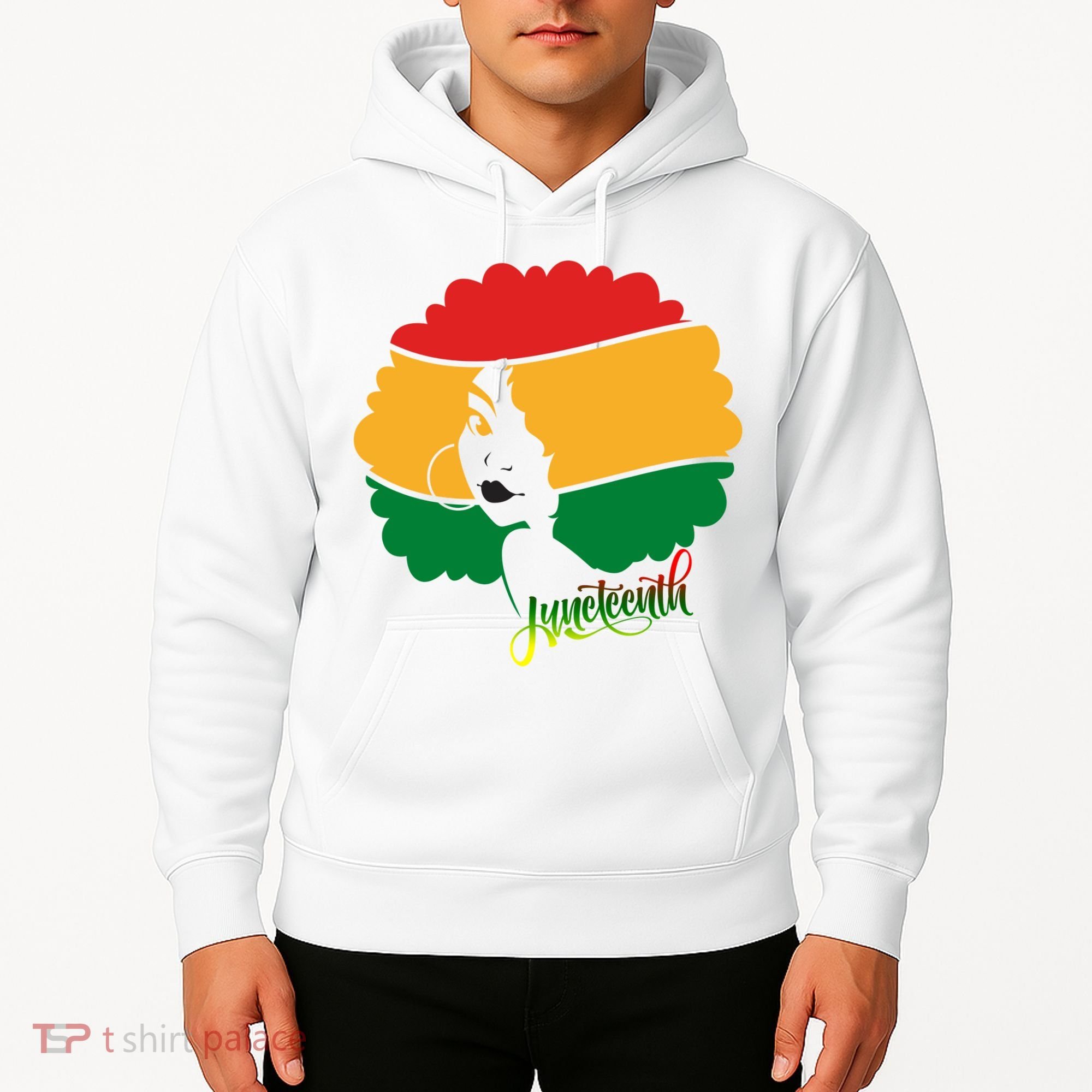 Juneteenth Female Afro African American Hoodie