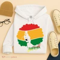 Juneteenth Female Afro African American Hoodie thumb 4