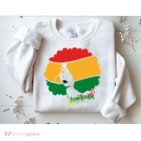 Juneteenth Female Afro African American Sweatshirt thumb 2