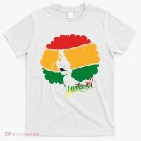 Juneteenth Female Afro African American T-Shirt thumb 0