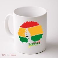 Juneteenth Female Afro African American Coffee Mug thumb 0