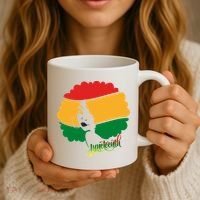 Juneteenth Female Afro African American Coffee Mug thumb 3