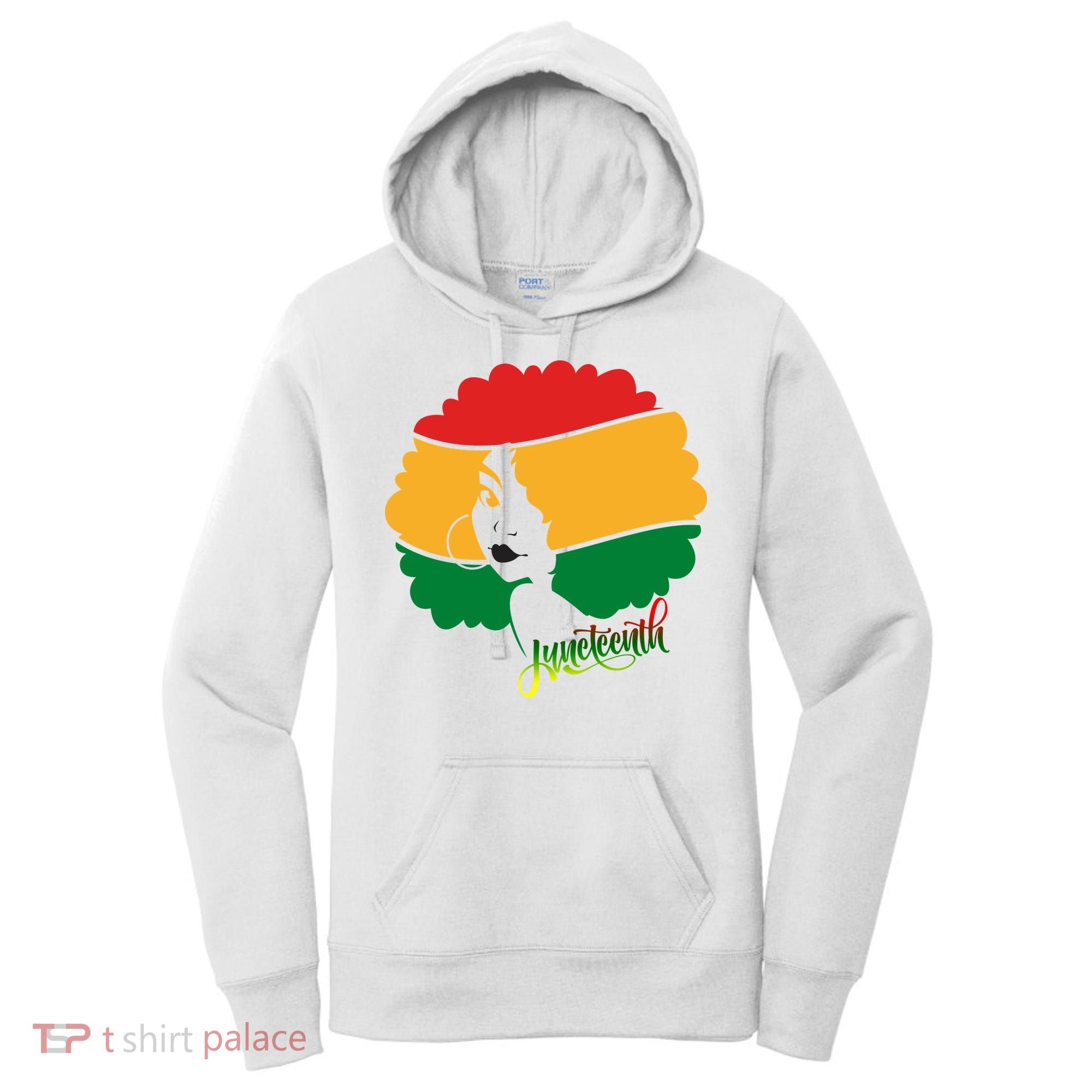 Juneteenth Female Afro African American Women's Hoodie