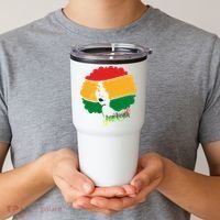 Juneteenth Female Afro African American Tumbler thumb 2