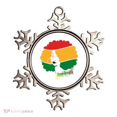 Juneteenth Female Afro African American Ornament