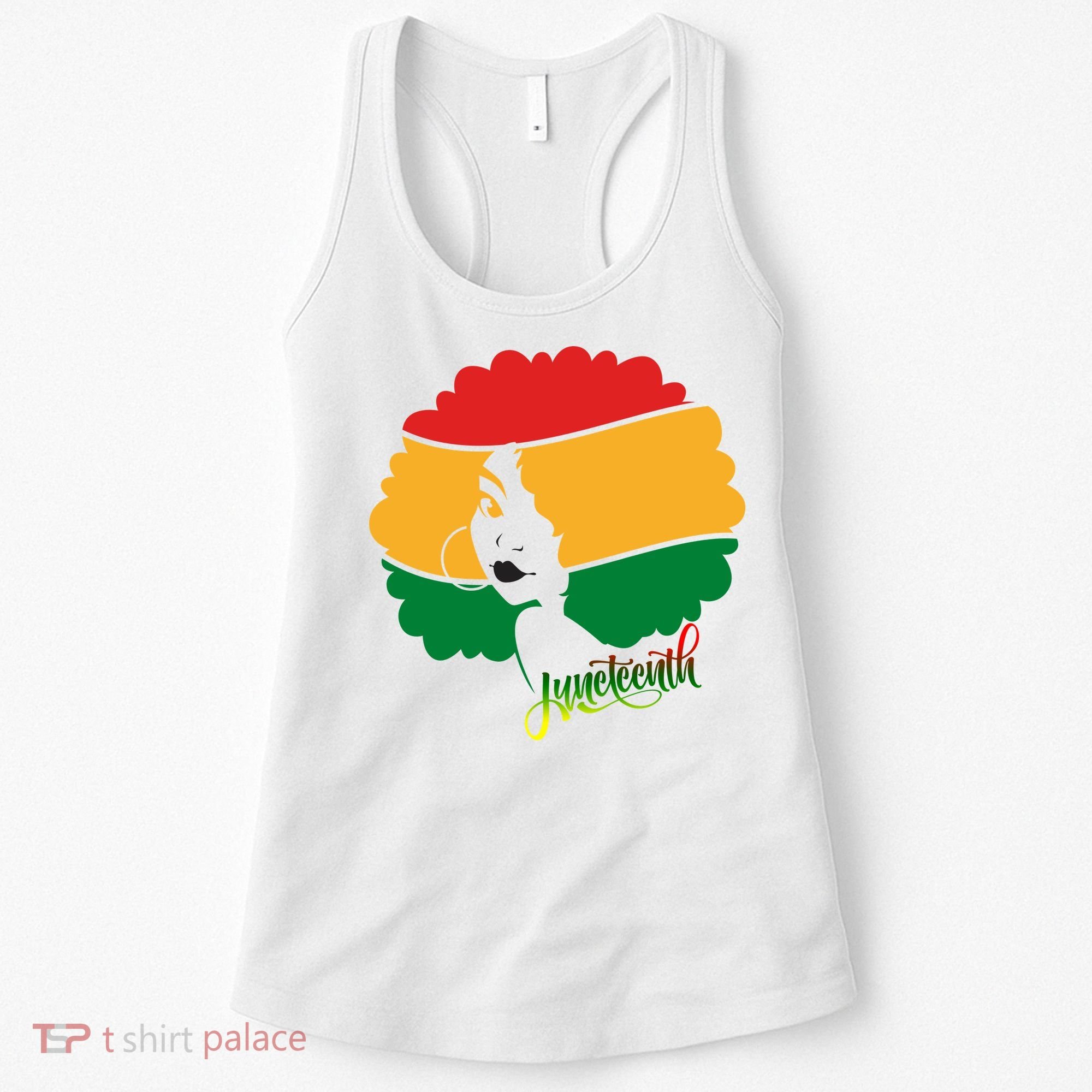 Juneteenth Female Afro African American Women's Tank Top