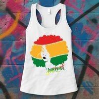 Juneteenth Female Afro African American Women's Tank Top thumb 3