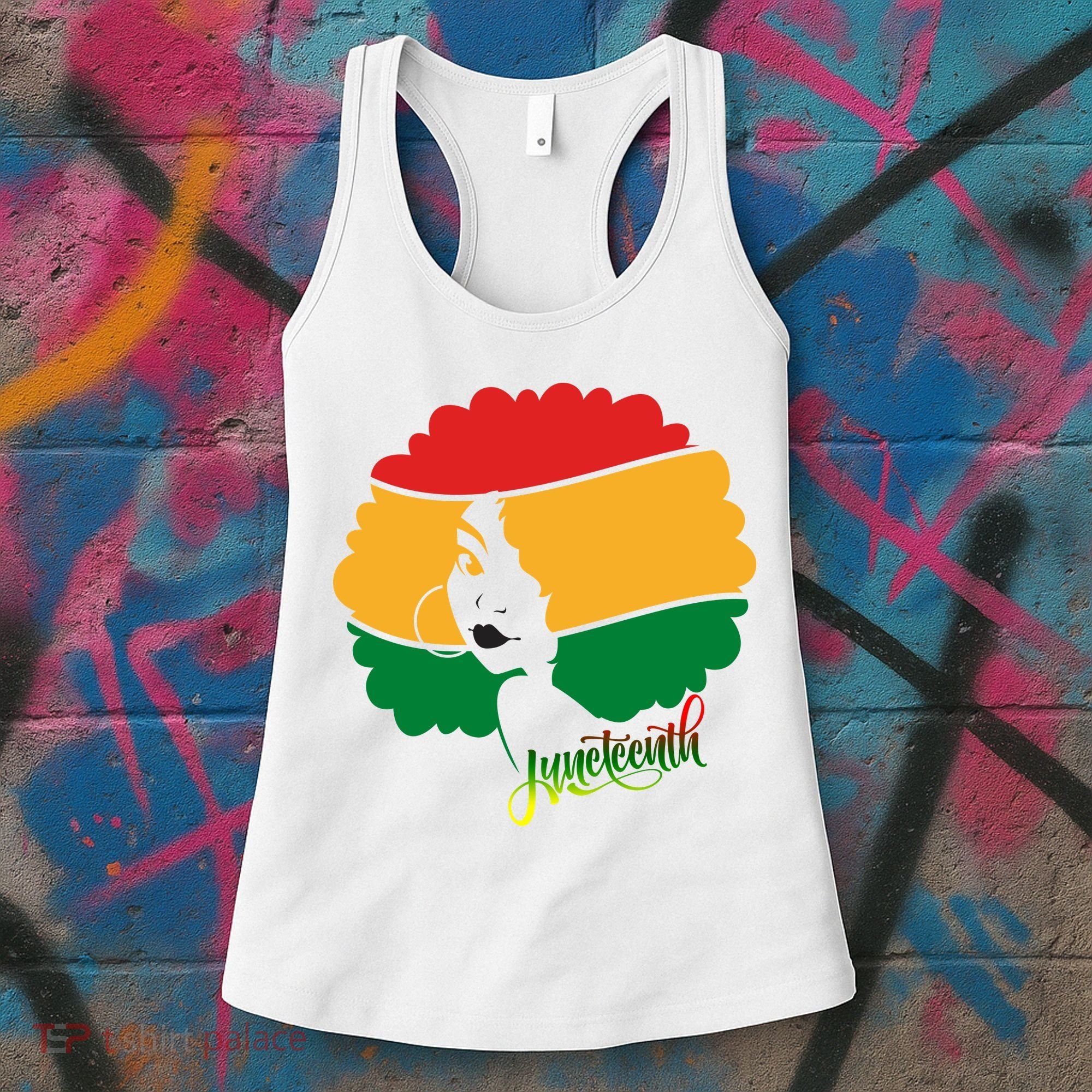 Juneteenth Female Afro African American Women's Tank Top