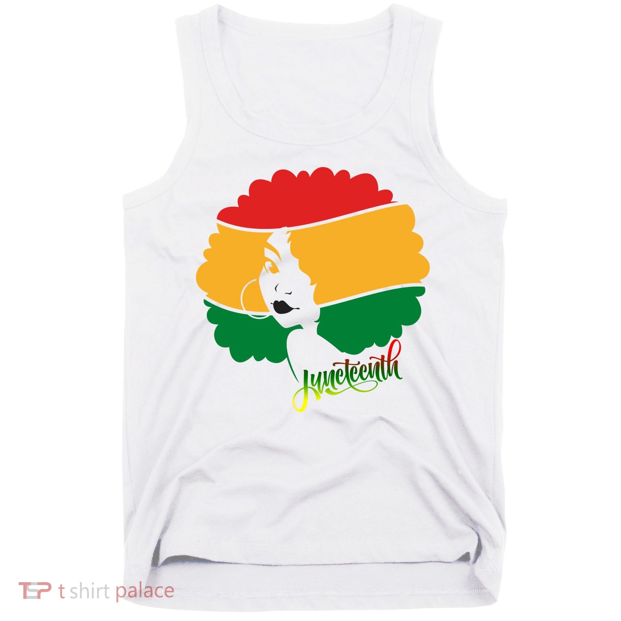 Juneteenth Female Afro African American Tank Top