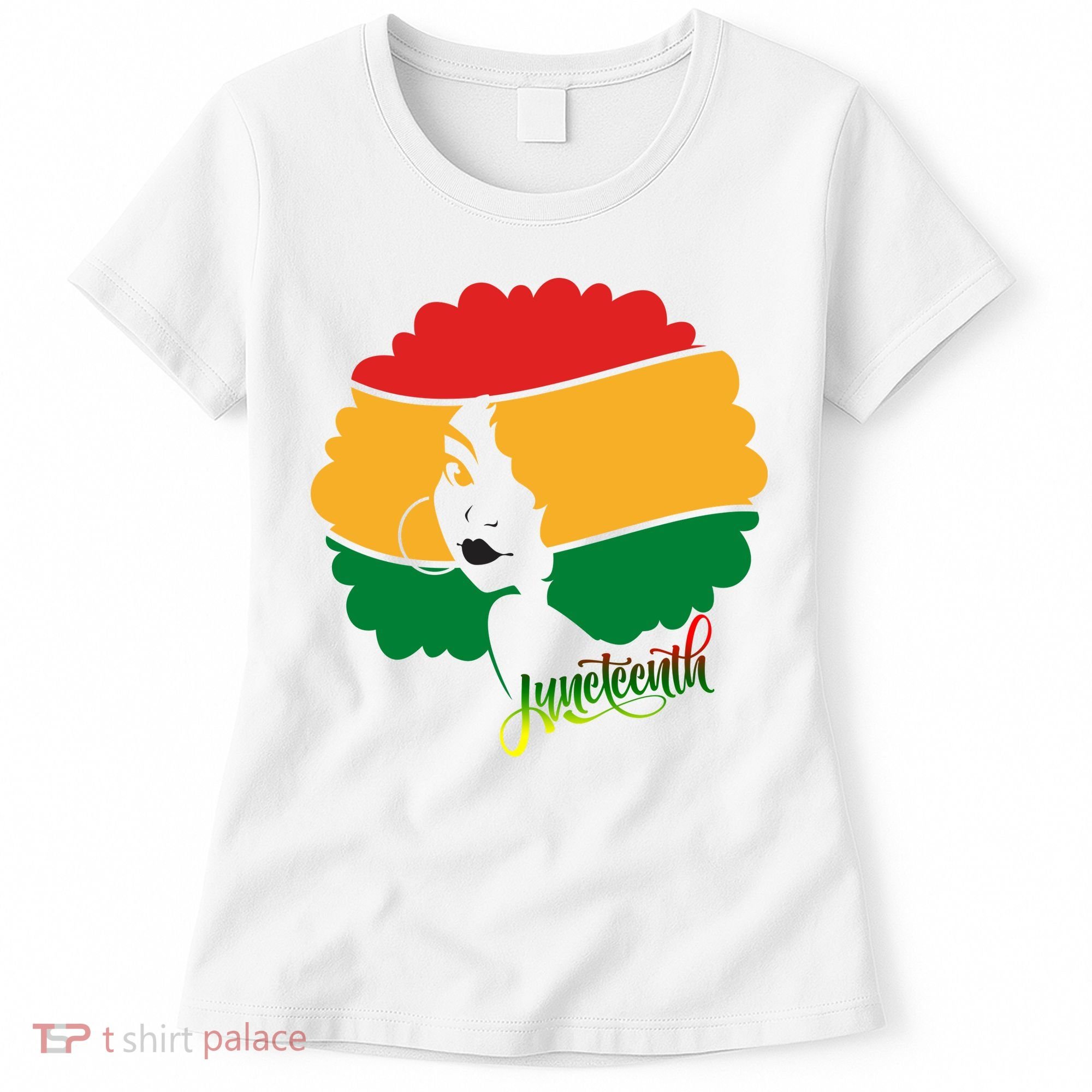 Juneteenth Female Afro African American Women's T-Shirt