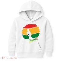 Juneteenth Female Afro African American Kids Hoodie thumb 0