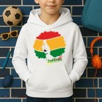 Juneteenth Female Afro African American Kids Hoodie thumb 2