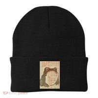 Japanese Frog Art Ukiyoe Print Beanie thumb 0