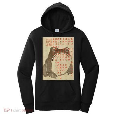 Japanese Frog Art Ukiyoe Print Women's Hoodie