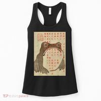 Japanese Frog Art Ukiyoe Print Women's Tank Top thumb 0